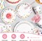 168pcs Wildflower Baby Shower Decorations Party Plates Napkins Floral Baby Shower Tableware Set Disposable Paper Cups Wildflower Party Supplies for Spring Summer Picnic Tea Party 24 Guests